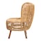 Bali & Pari Nagoya Modern Bohemian Natural Rattan Wide Seat Lounge Chair 235-13342-ZORO - alternate 10